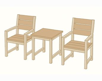Изображение для товара Комплект из 6 стульев и 2 столов